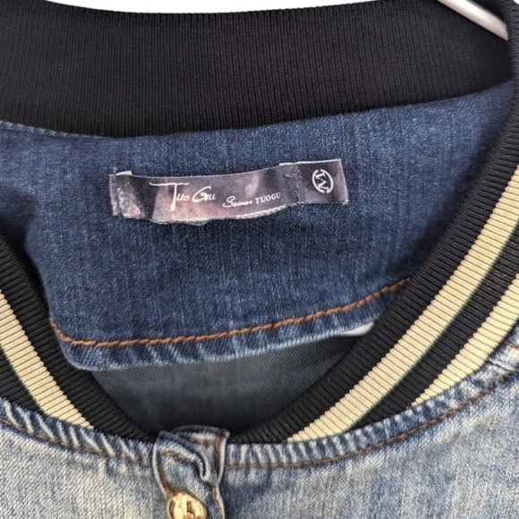 Oversized Denim Patched Jacket medium - Picture 4 of 4